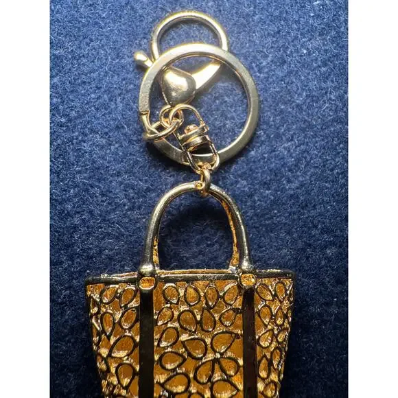 Handbag Rhinestone and Enamel Key Chain - Picture 5 of 7